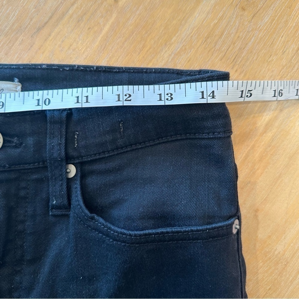Madewell Black 9” High Rise Skinny Jeans Size 26 Black - Picture 8 of 9